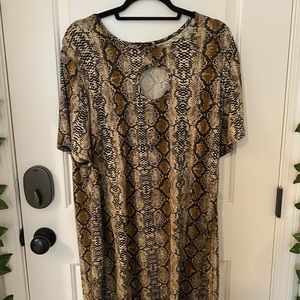 BloomChic Snake Skin Print Dress 2XL